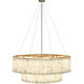 Apsara LED Cream / Antique Brass Chandelier Ceiling Light